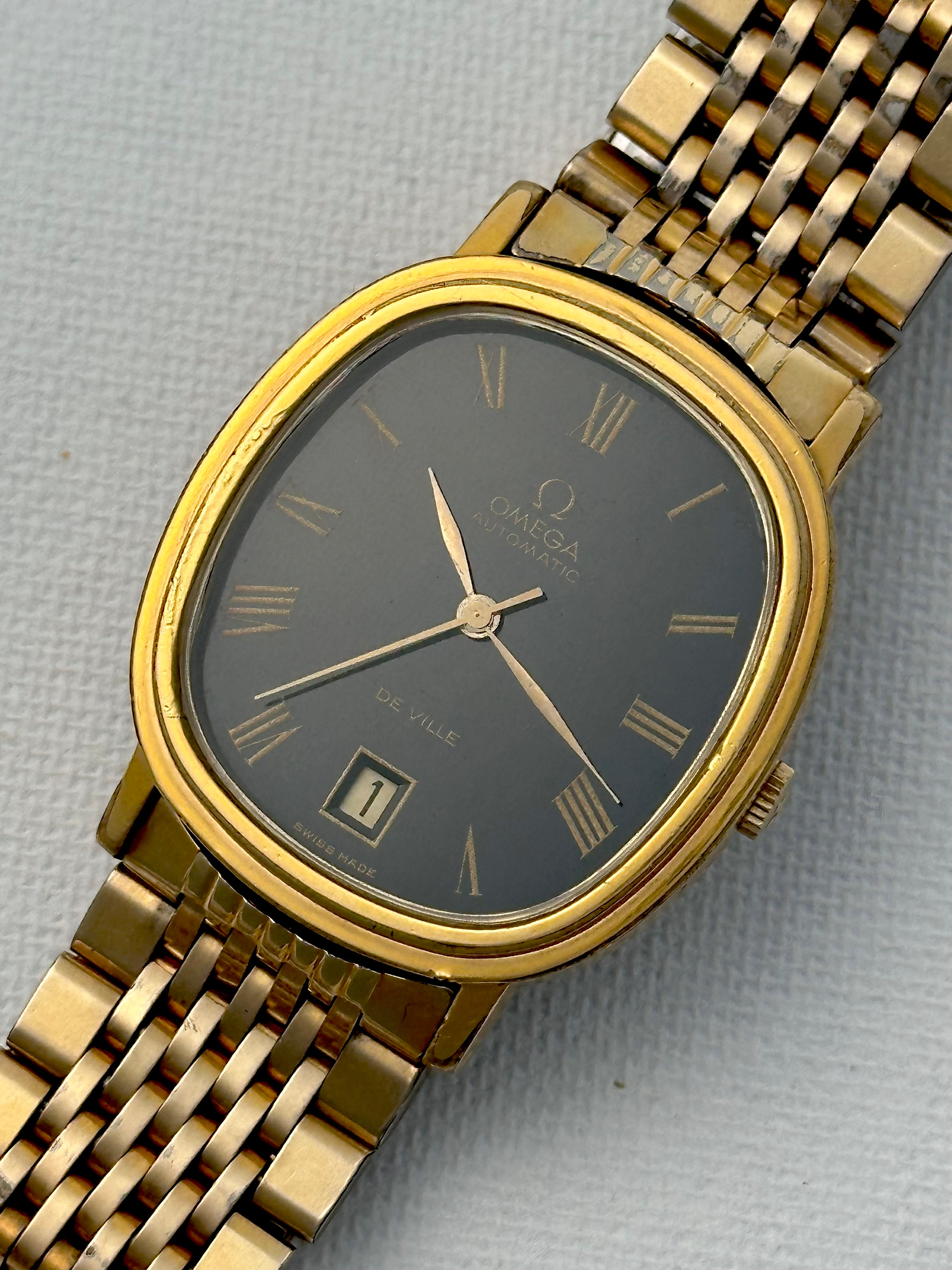 Omega De Ville Black Dial Vintage – Old School Seconds