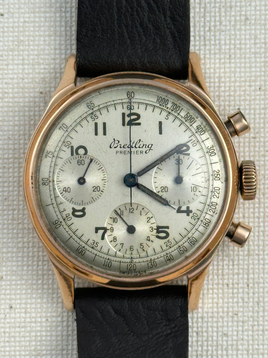Breitling Premier 18k Rose Gold Ref. 788 Chronograph Vintage