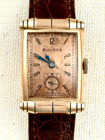 Bulova Tank Salmon Dial Vintage