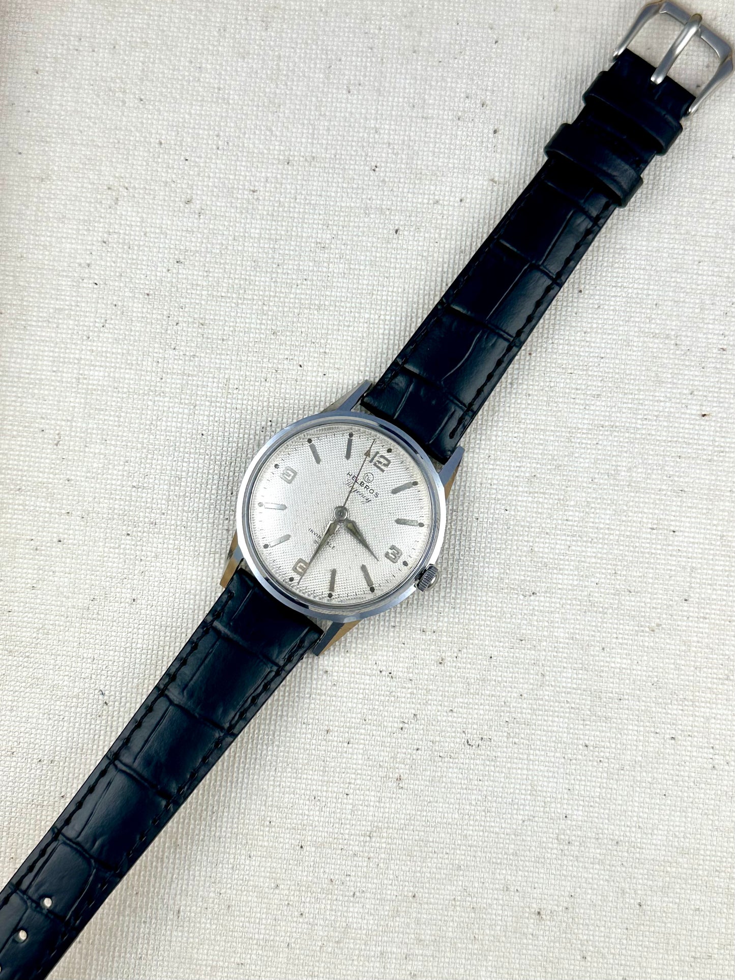 Helbros Waffle Dial Vintage