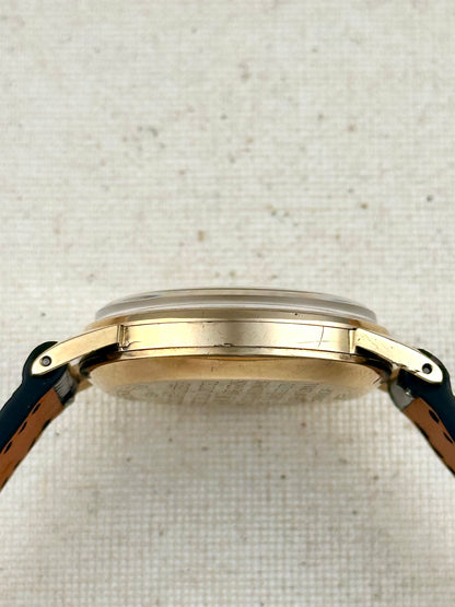 Omega "Dunlop" 9k Solid Gold Presentation Watch VIntage