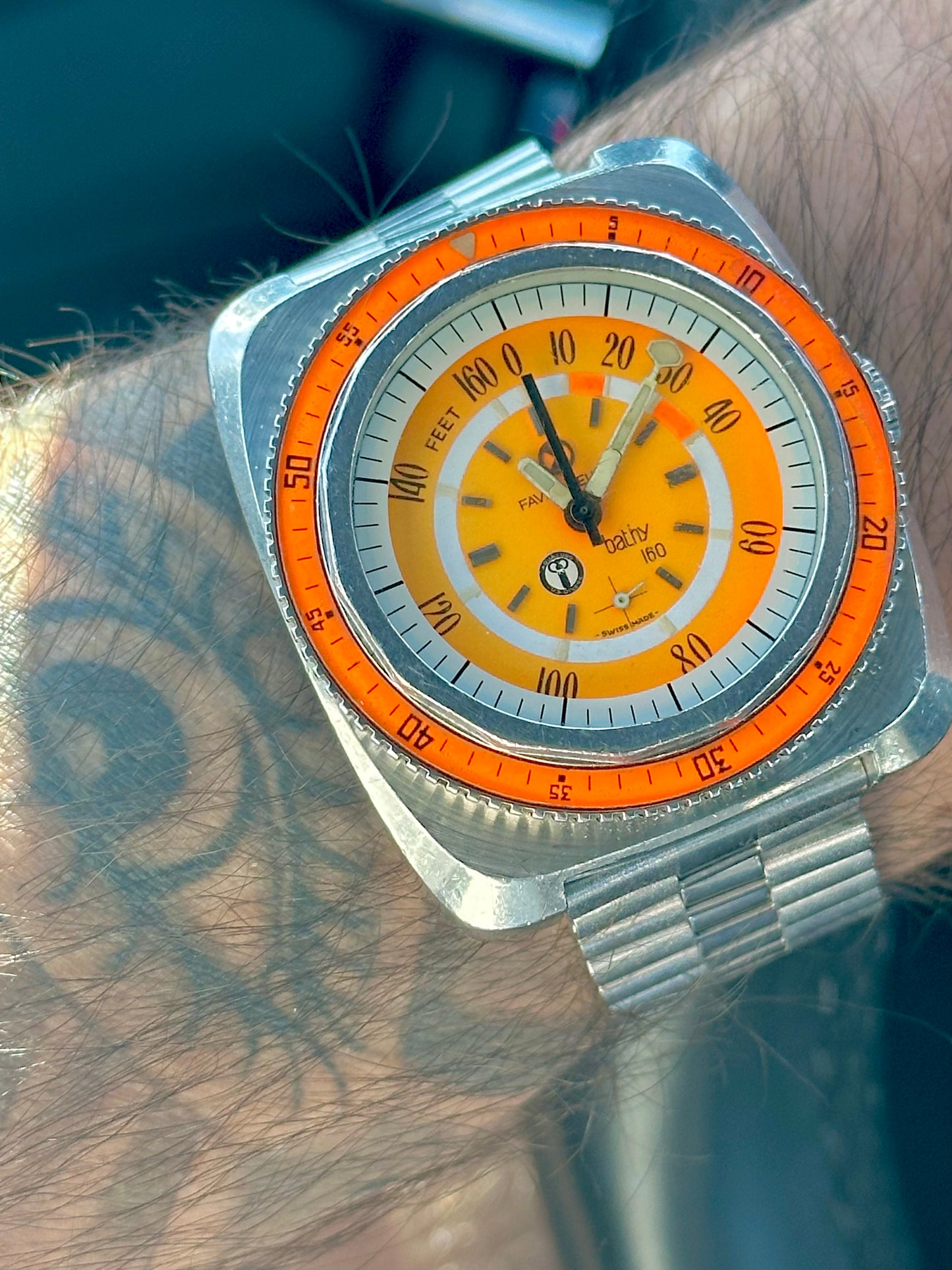 Favre Leuba Bathy 160 Aqua Lung Vintage