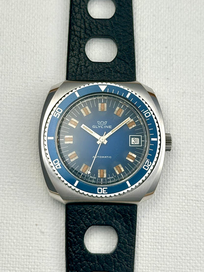 Glycine Diver All Blue Dial Vintage