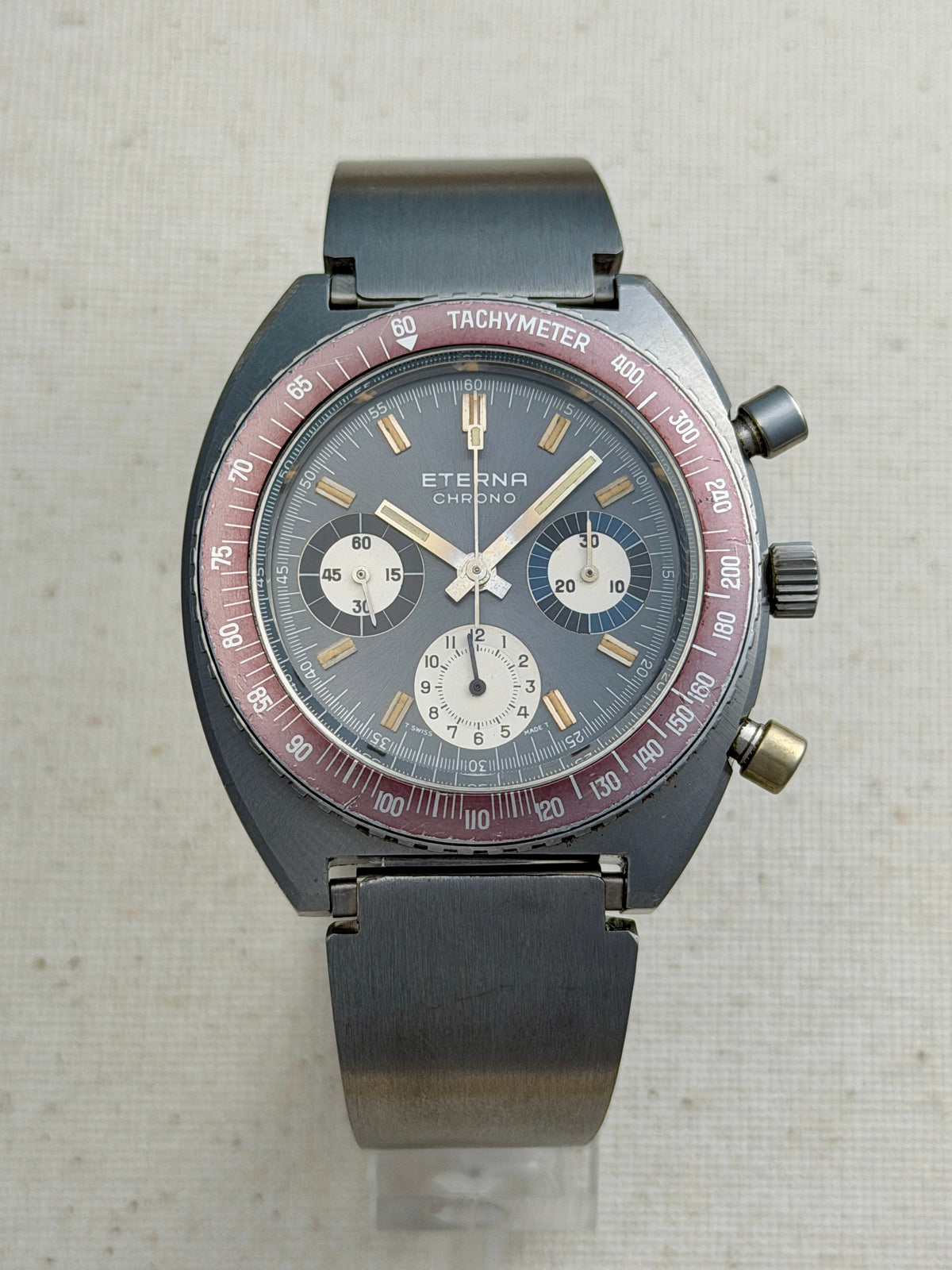 Eterna 154 FTP Chronograph Ghost Bezel Vintage