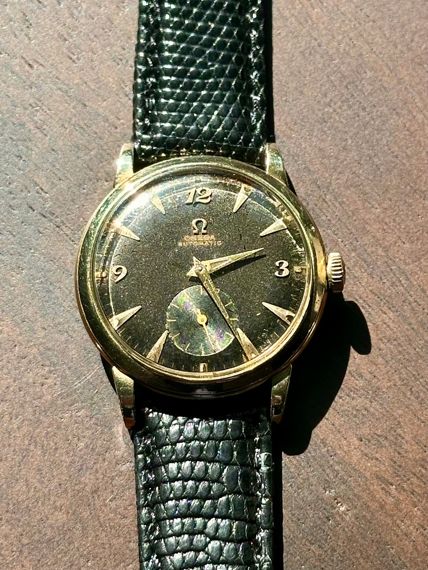 Omega Tropical Dial Bumper Vintage 1950