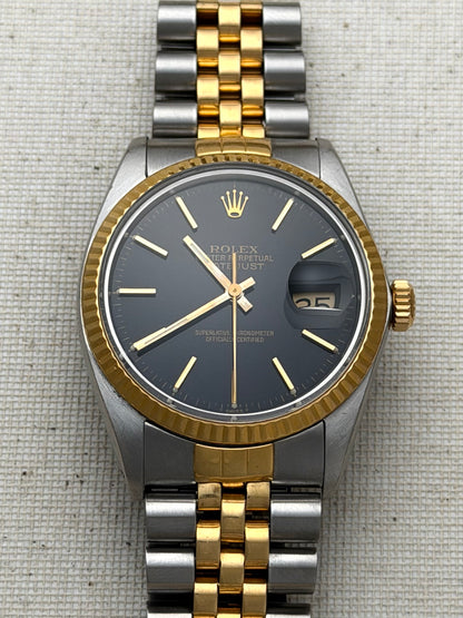 Rolex Datejust Black Dial Full Set (the real kind) Vintage