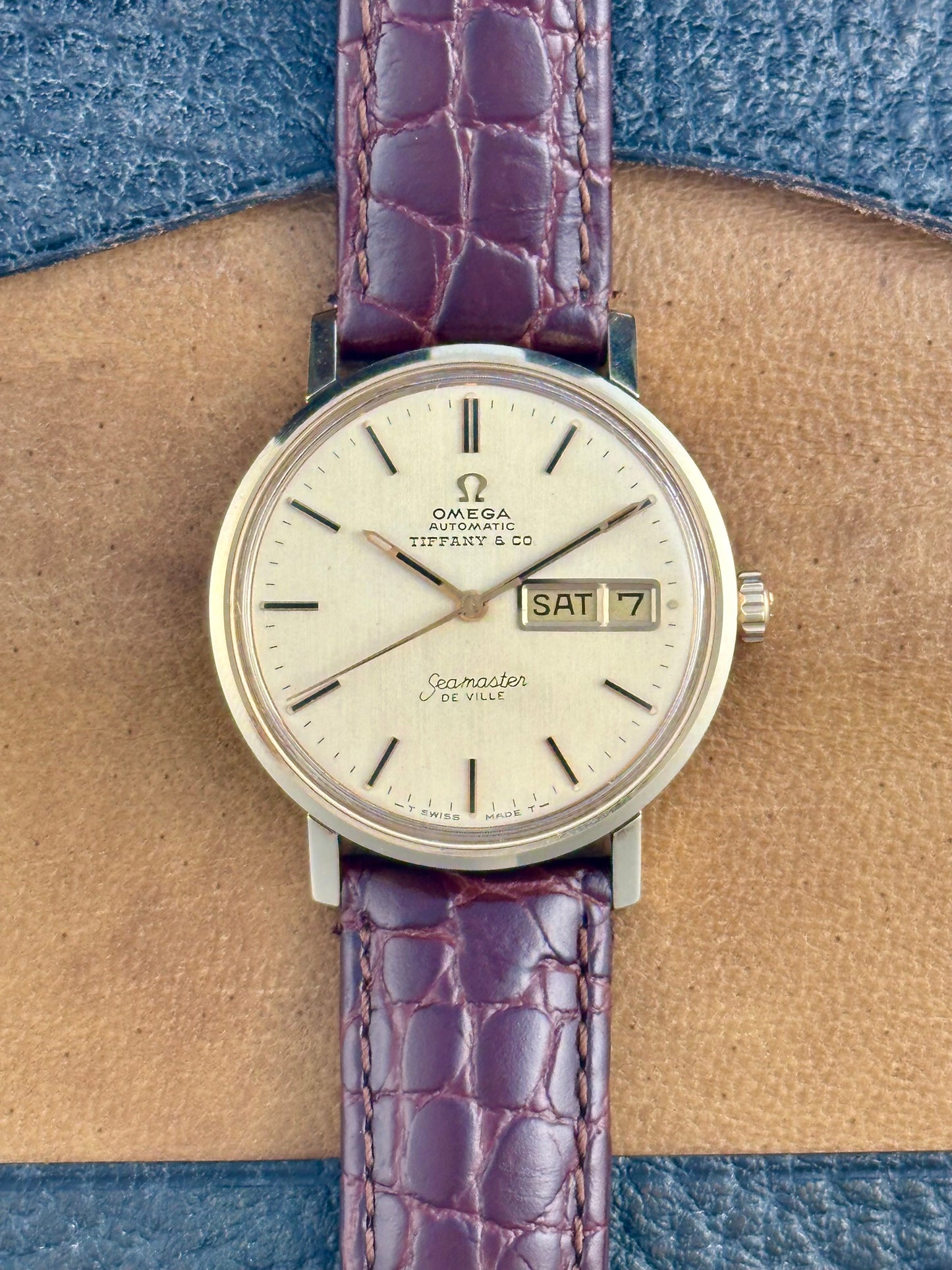 Omega Seamaster De Ville 14k Retailed by Tiffany & Co. Vintage