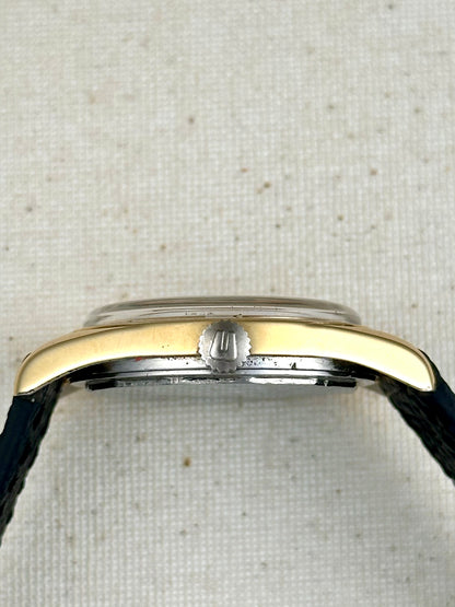 Universal Geneve Polerouter Date Black Crosshair Dial with Box Vintage
