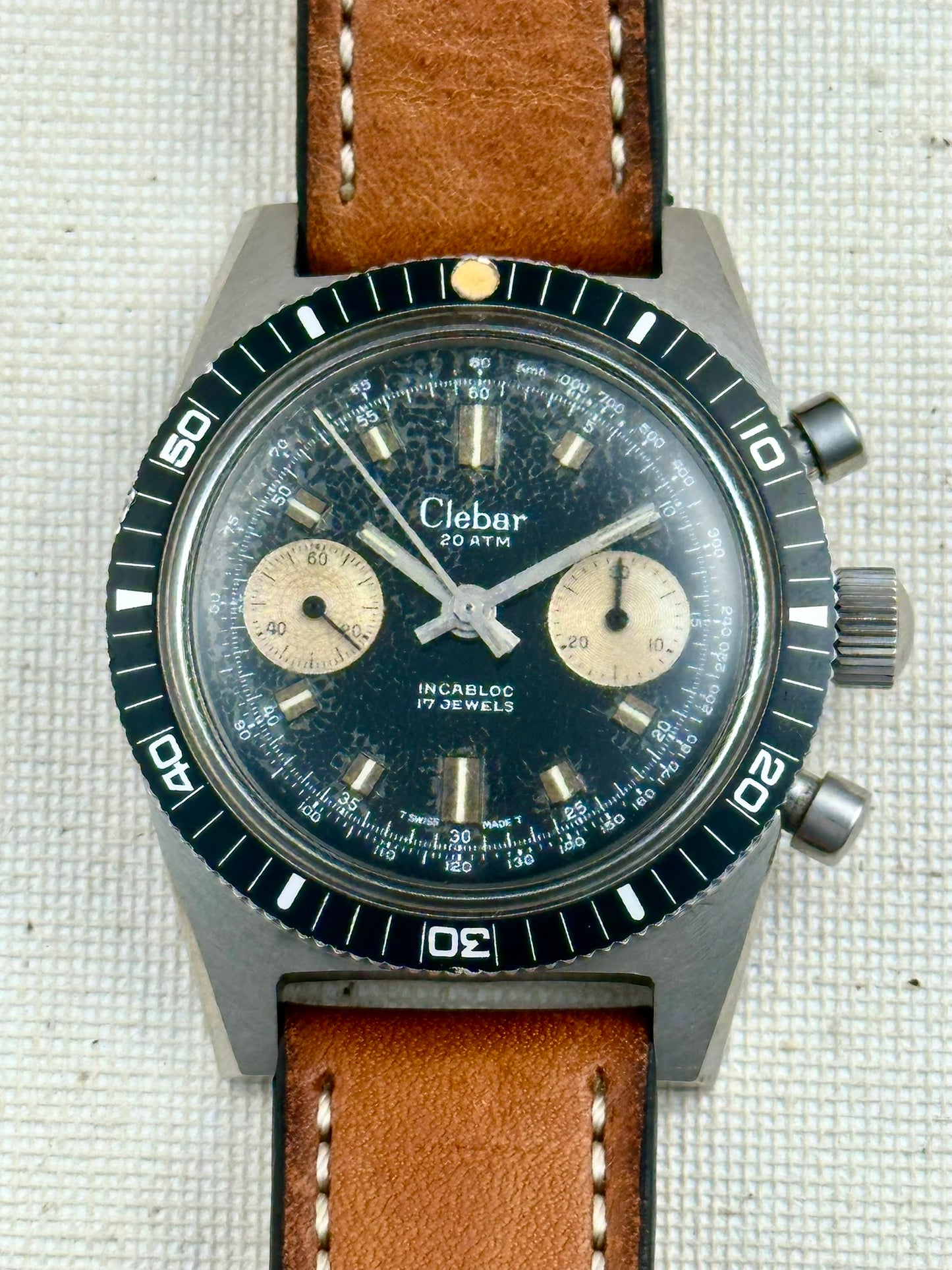 Clebar Chrono Diver Vintage Spider Dial