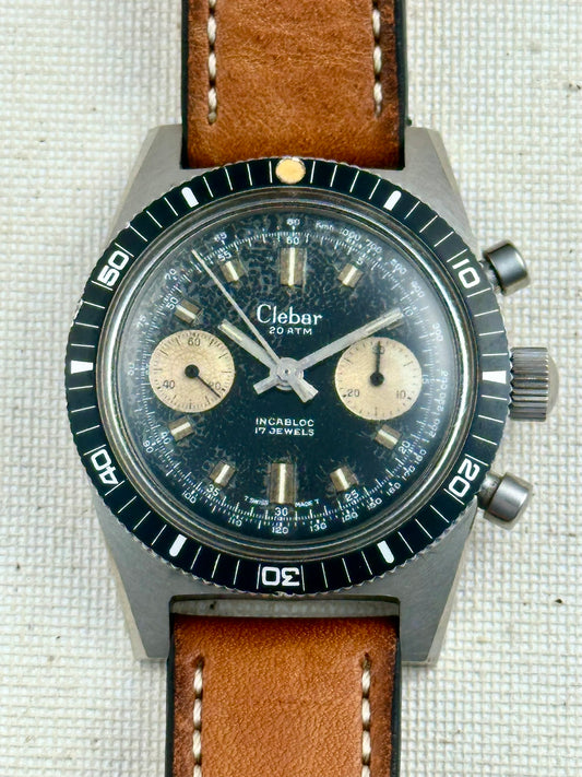 Clebar Chrono Diver Vintage Spider Dial