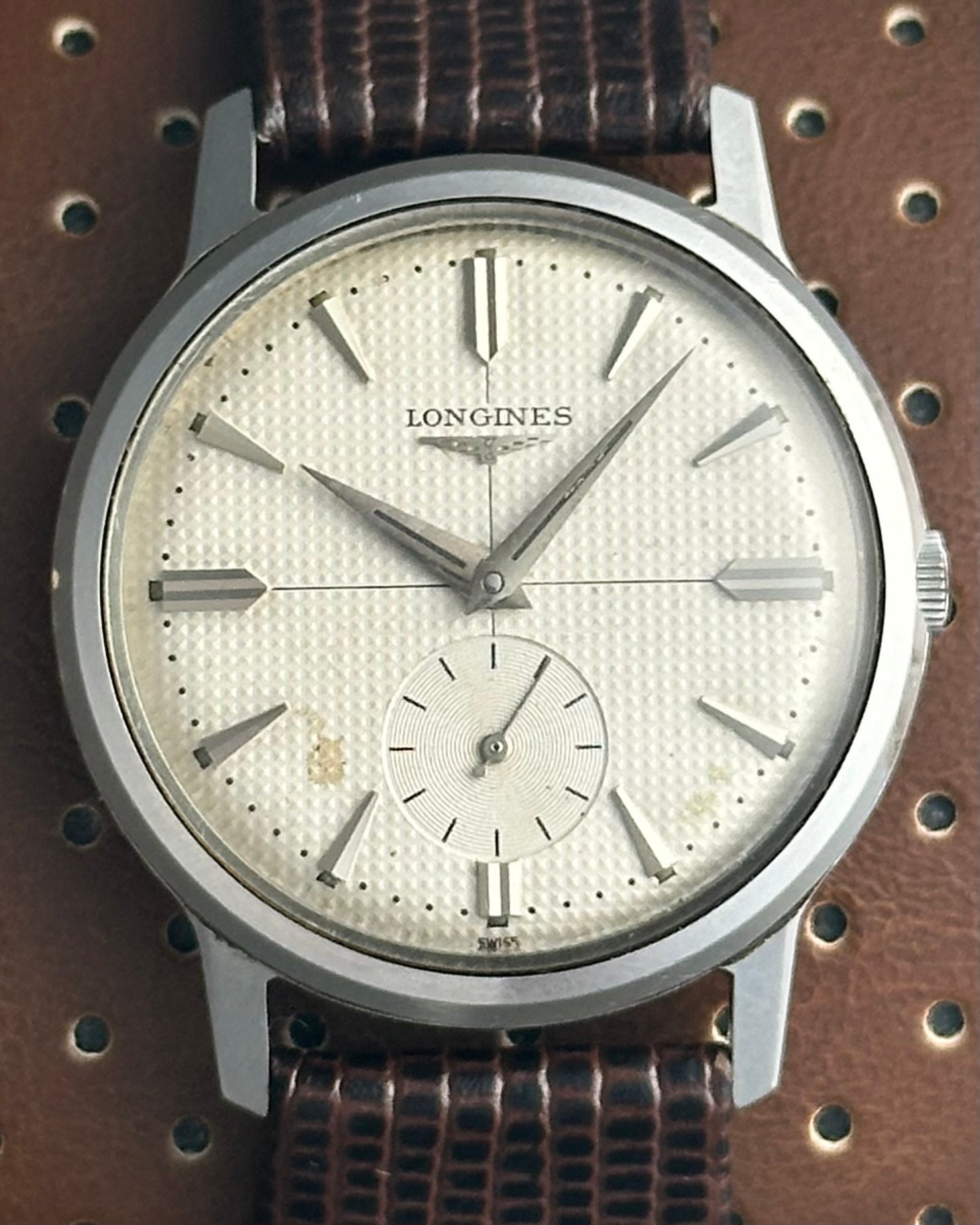 Longines Waffle Dial Small Seconds Vintage