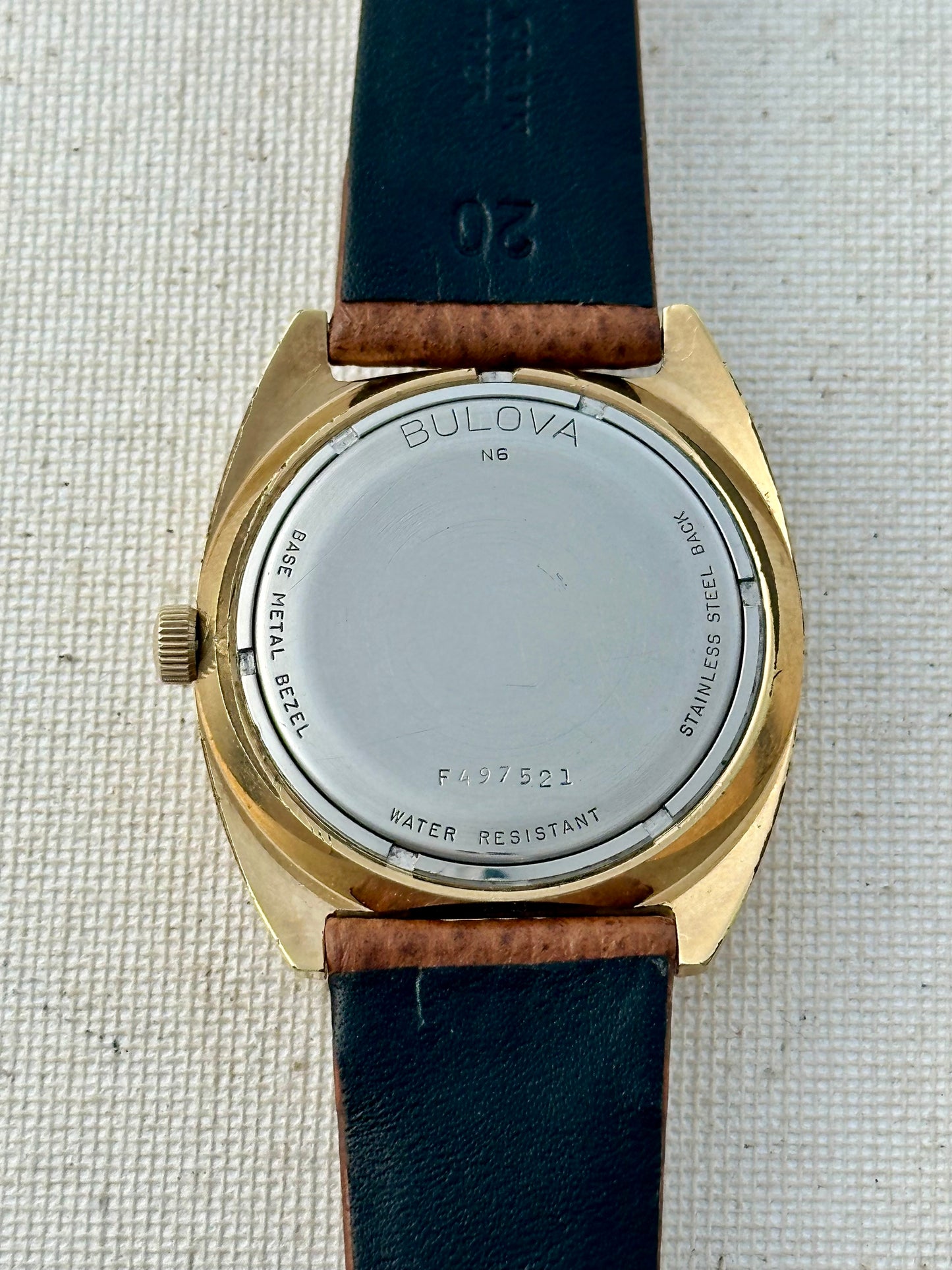 Bulova Carbon Fiber Crosshatch Dial Vintage