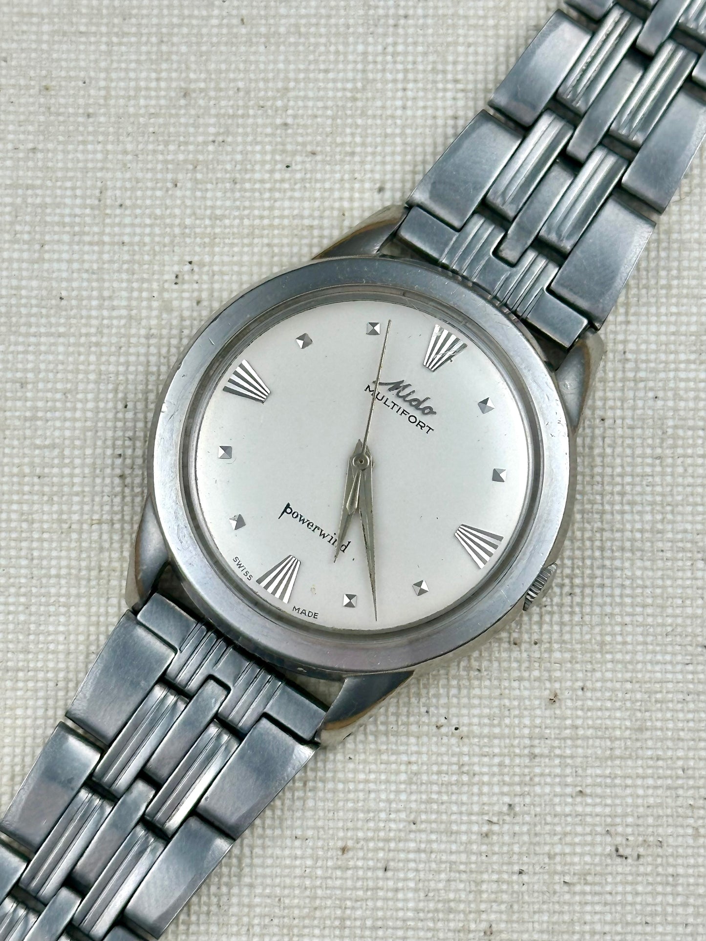 Mido Multifort Powerwind "Borgel Case" Vintage