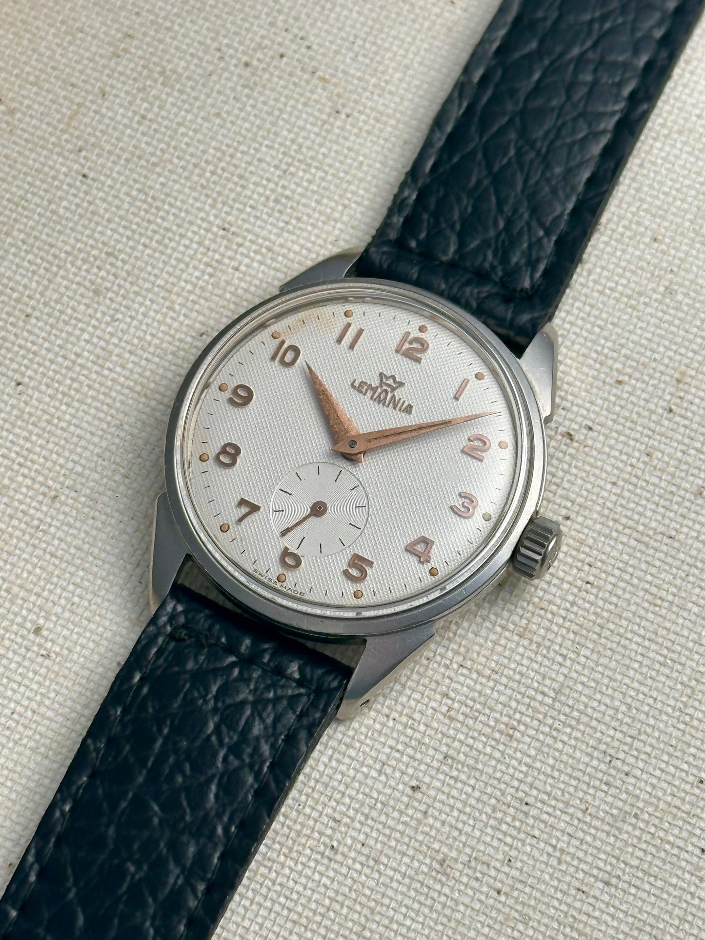 Lemania Waffle Dial Vintage