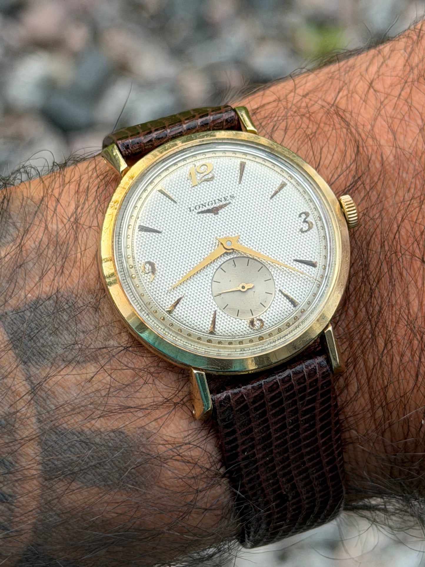 Longines 14k Gold Small Seconds Vintage