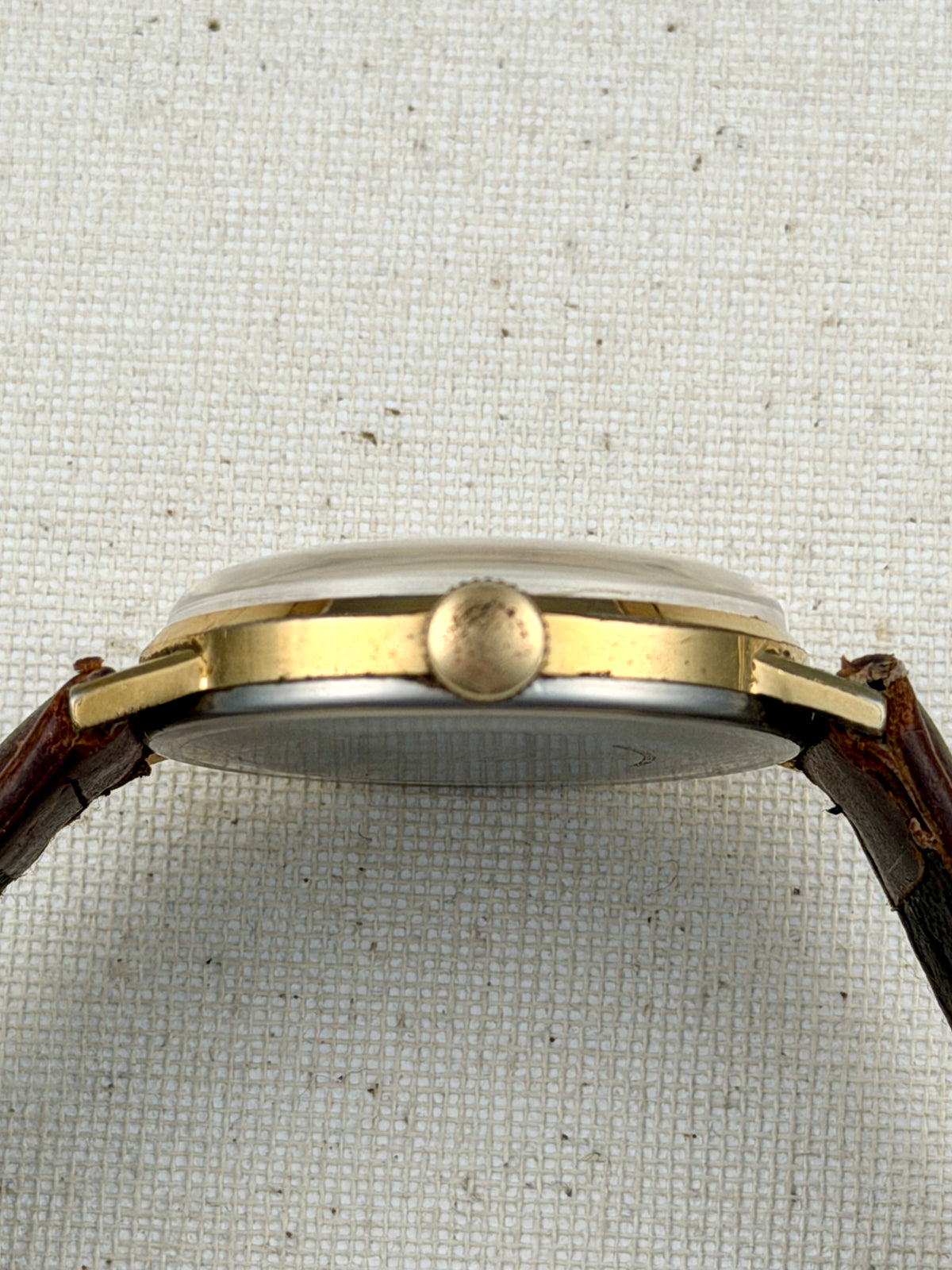 Helbros France Linen Dial Vintage