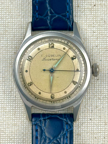 E. Gubelin Lucerne Two Tone Dial Vintage