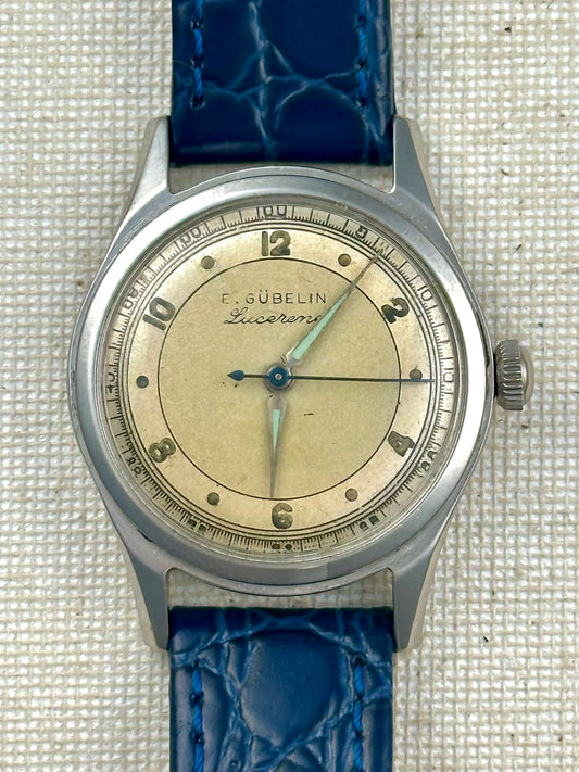 E. Gubelin Lucerne Two Tone Dial Vintage