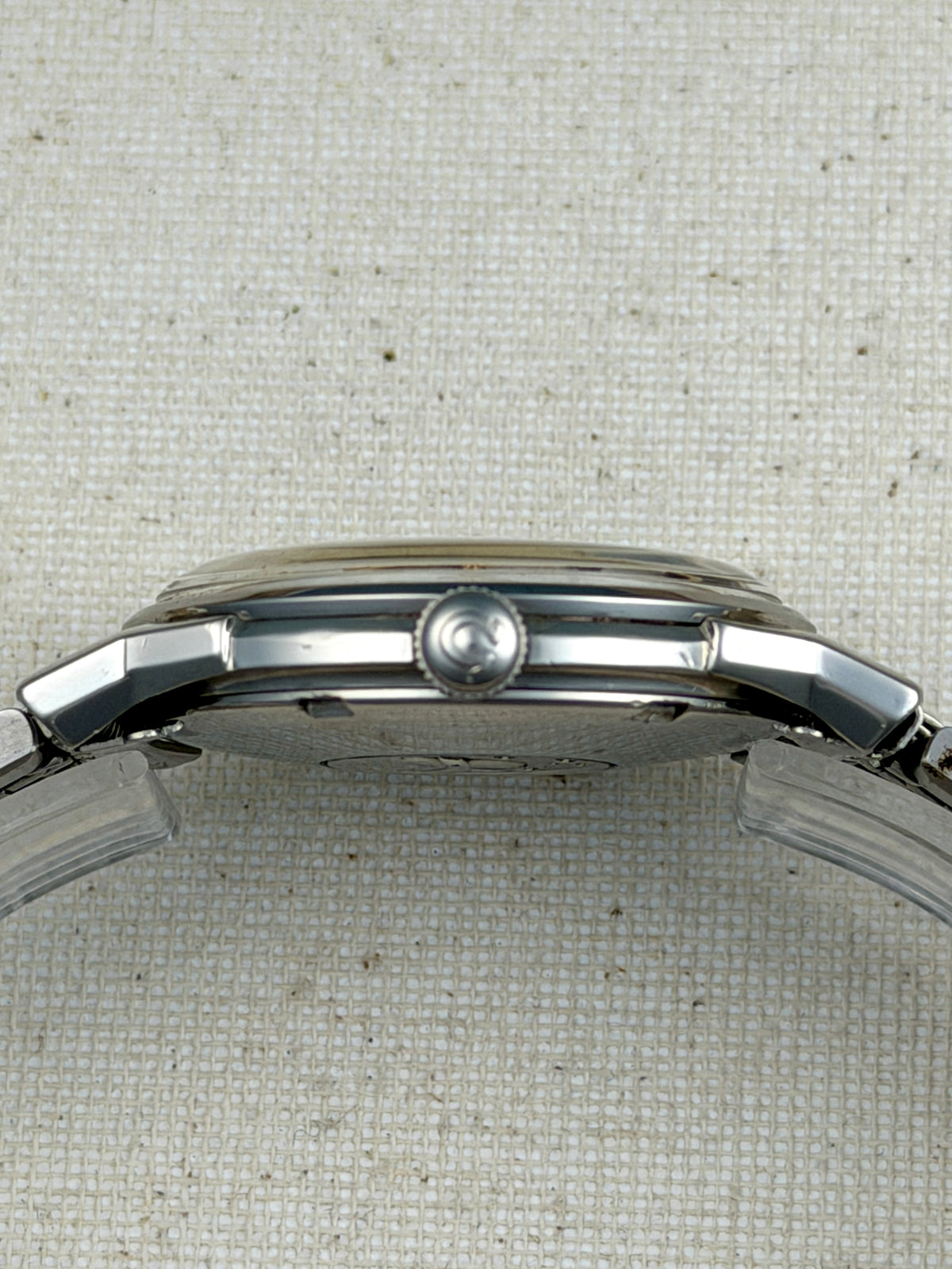 Omega Constellation Black Pie Pan - Dog Leg Lugs Vintage