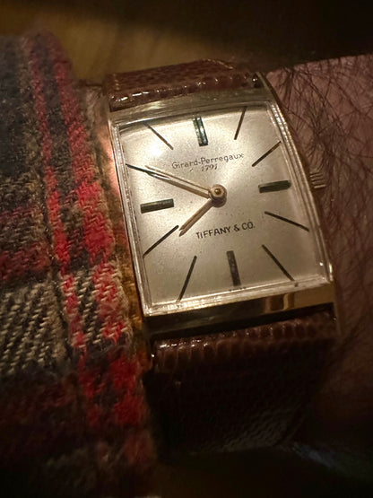 Girard Perregaux retailed by Tiffany Vintage 18k Gold
