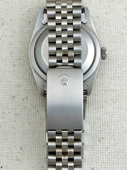 Rolex Datejust Blue ref 16220 Engine Turned Bezel Vintage