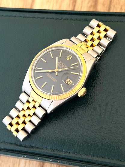 Rolex Datejust Black Dial Full Set (the real kind) Vintage