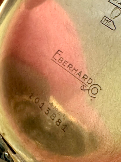 Eberhard 18k Gold Tri-Compax 1947 Vintage