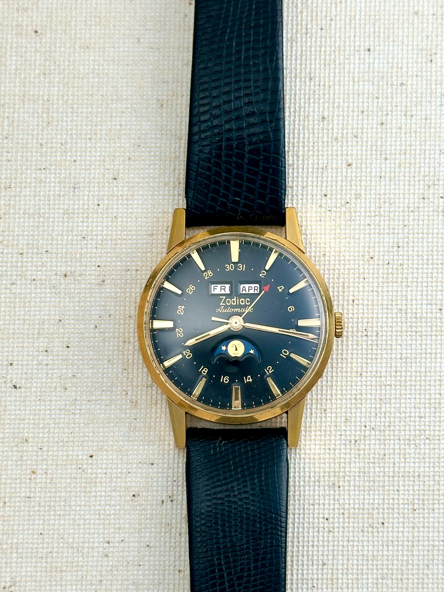 Zodiac Triple Calendar Moonphase Vintage
