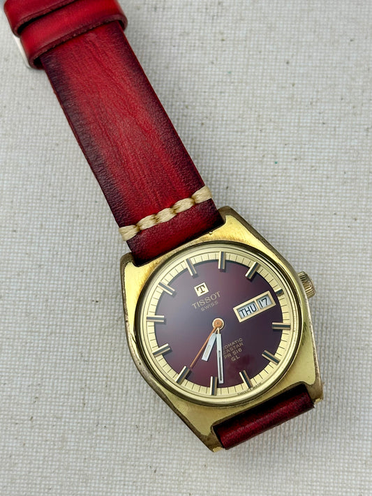 Tissot Seastar Red Dial Vintage