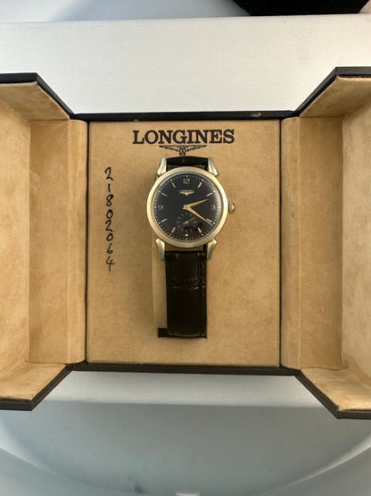 Longines Calatrava Small Seconds Black Dial w/Box Vintage