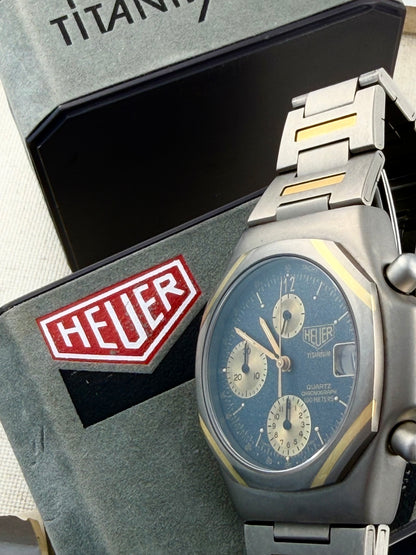 Heuer Titanium "Fittipaldi" Box Papers Vintage