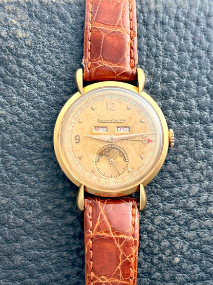 Jaeger-Lecoultre Triple Date Moonphase Calendar ref 2722 Vintage 18k