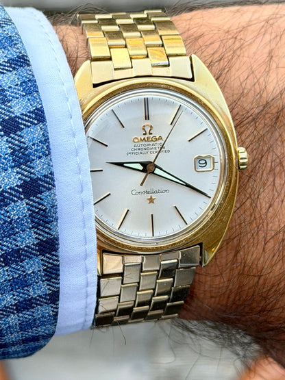 Omega Constellation "C" Brick Bracelet Vintage
