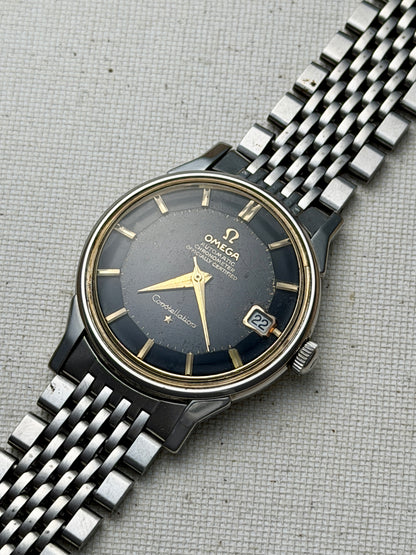 Omega Constellation Black Pie Pan - Dog Leg Lugs Vintage