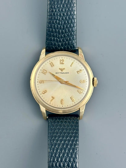 Wittnauer Satin Ribbed Dial Vintage