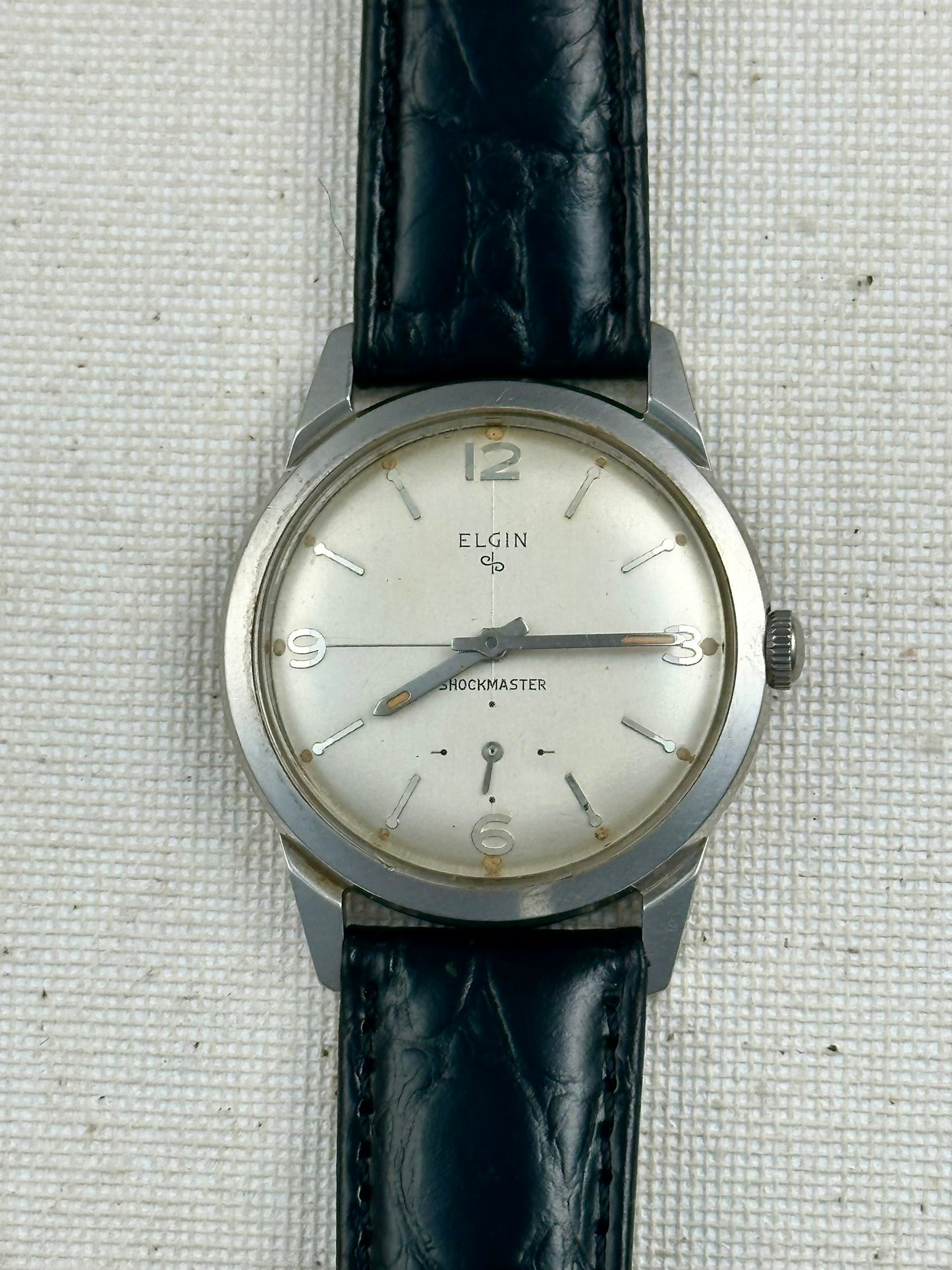 Elgin Shockmaster Crosshair Dial Vintage