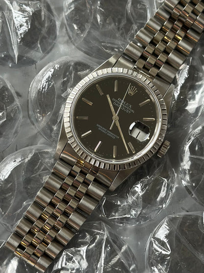 Rolex Datejust Black Dial Vintage