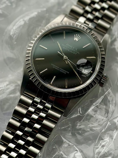 Rolex Datejust Black Dial Vintage