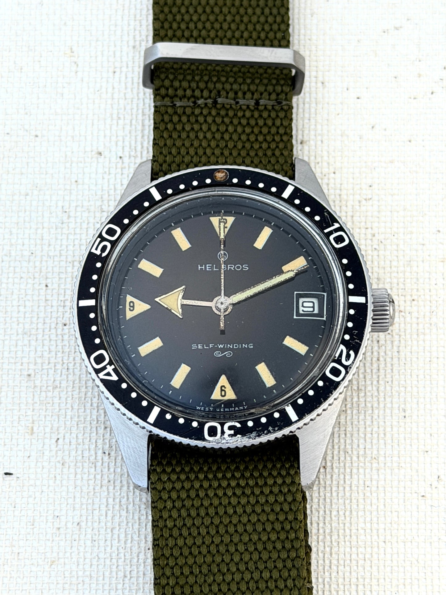 Helbros Fat Arrow Diver Vintage
