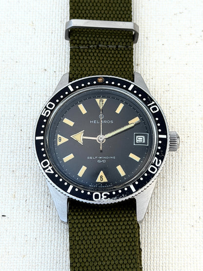 Helbros Fat Arrow Diver Vintage