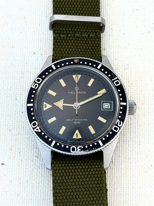 Helbros Fat Arrow Diver Vintage