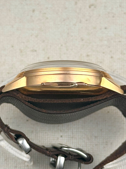 Eberhard 18k Gold Tri-Compax 1947 Vintage