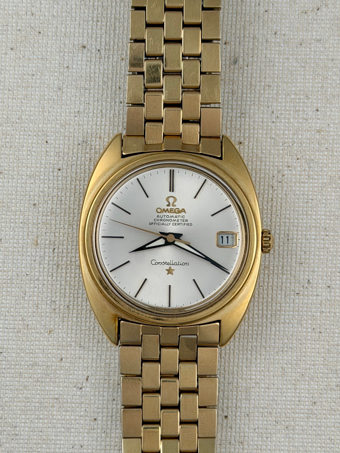 Omega Constellation "C" Brick Bracelet Vintage