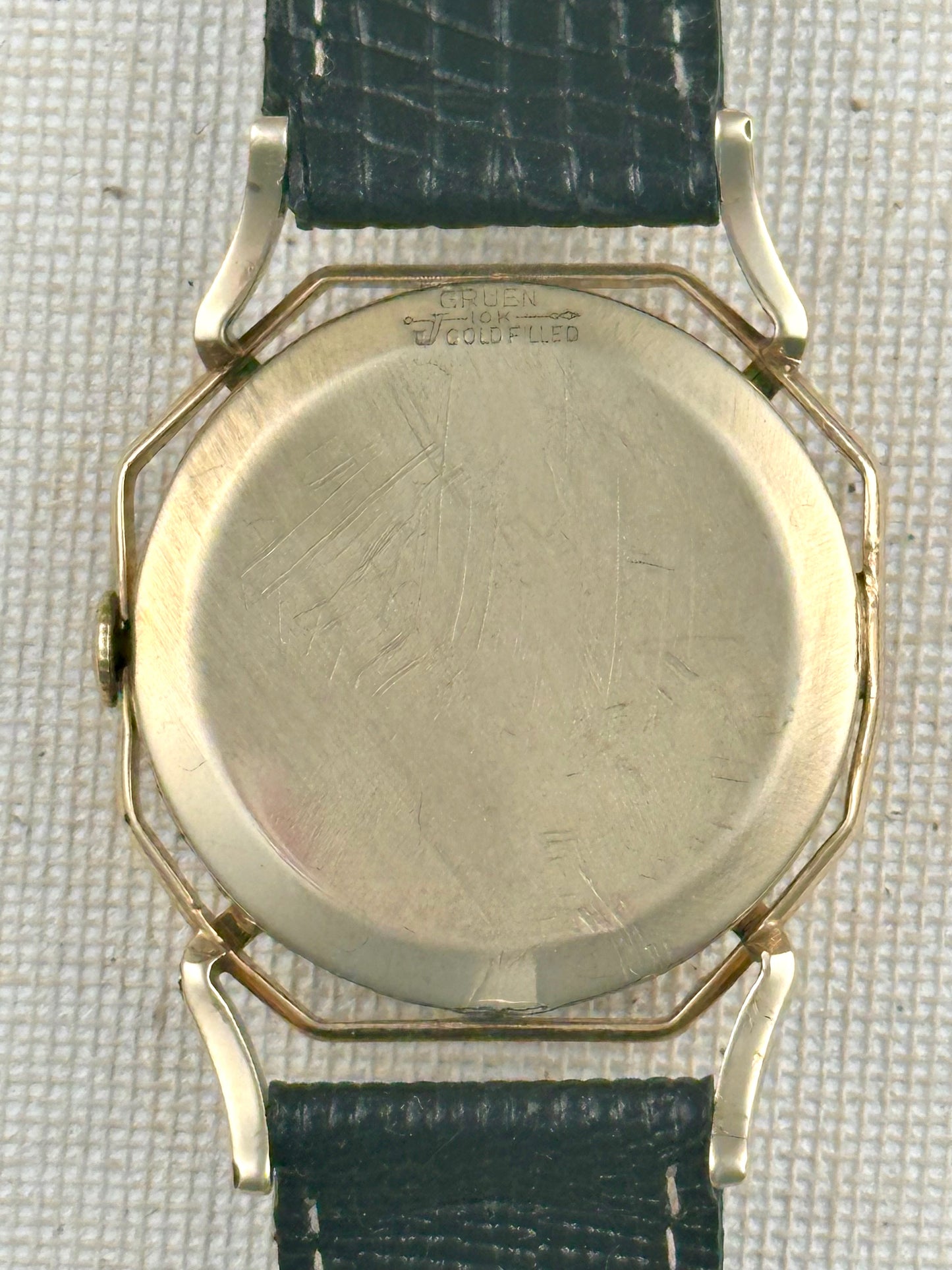 Gruen Precision 21 Spider Black Dial Vintage