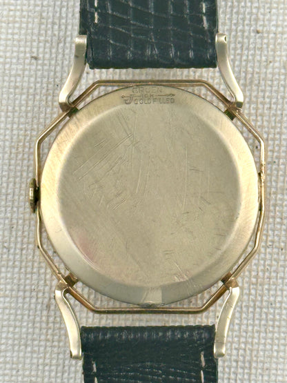 Gruen Precision 21 Spider Black Dial Vintage