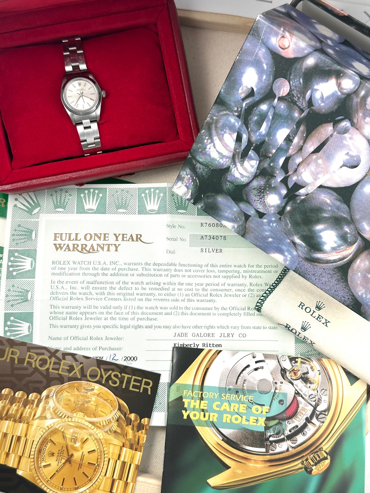 Rolex Oyster Perpetual Ladies Full Set Neo Vintage