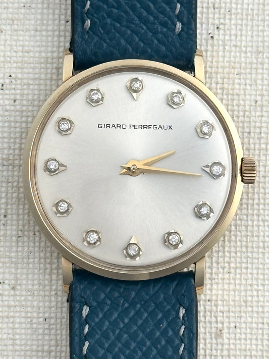 Girard Perregaux 14k Diamond Dial Vintage