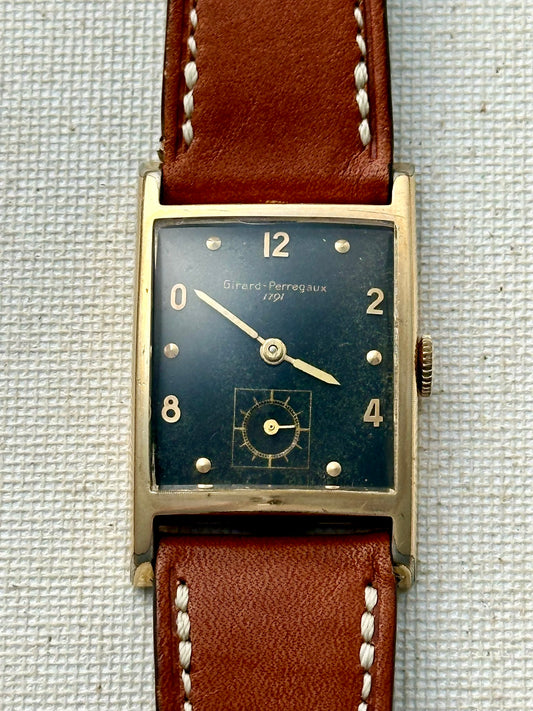 Girard Perregaux Black Dial Tank Vintage