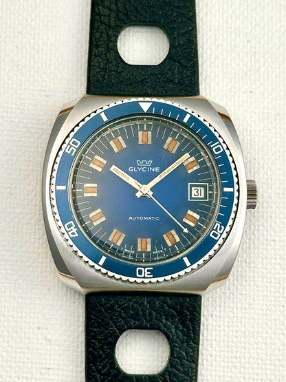 Glycine Diver All Blue Dial Vintage