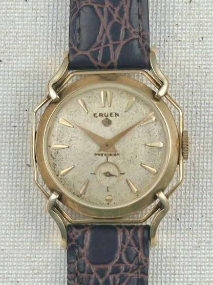 Gruen Precision Spider White Dial Vintage